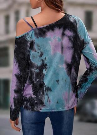Shein. из англии. в наличии. реглан оверсайз в принте тай дай.