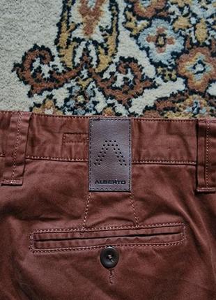 Брендовые фирменные немецкие демисезонные хлопковые стрейчевые брюки alberto,оригинал, размер 33/32.4 фото