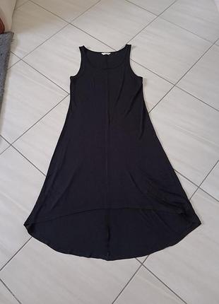 Чорна трикотажна сукня