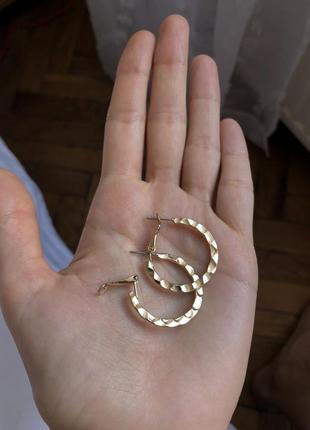 Серьги кольца