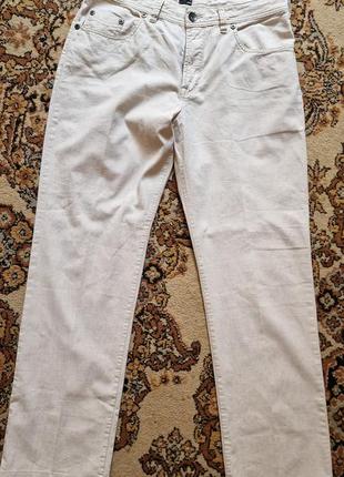 Брендові фірмові німецькі демісезонні лляні стрейчеві брюки bonita, розмір 34-36/32.2 фото