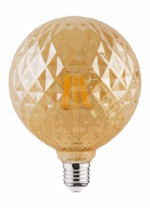 Лампа вінтажна світлодіодна "rustic twist-6" 6w filament led 2200к  e27