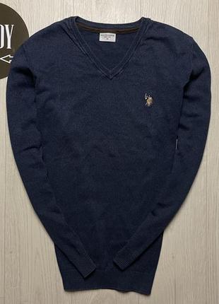 Мужской премиальный свитер zigzag-knit wrap polo shirt Green, размер м