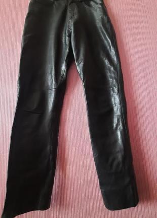 Кожаные классные дизайненские качественные брюки mauritius1 фото