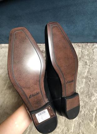 Кожаные мужские туфли clarks 42.5p5 фото