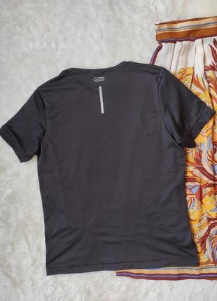 Чоловіча чорна спортивна футболка перфорована з вентиляцією kalenji9 фото
