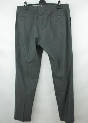 Классические люкс брюки брюки pt01 traveller slim fit gray cotton blend stretch dress pants3 фото