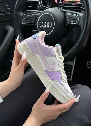 Кроссовки nike air force 1 shadow beige violet