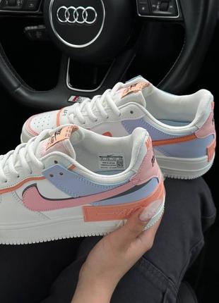 Кросівки nike air force 1 shadow white orange sky5 фото