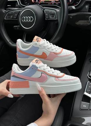 Кроссовки nike air force 1 shadow white orange sky1 фото