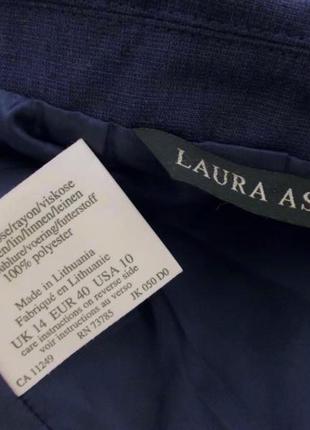 Новый пиджак синий вискоза-лен "laura ashley" 48р5 фото