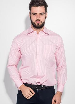 Сорочка чоловіча смужка-уцінка колір рожевий 50pd1854-9-u-1