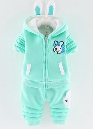 Теплий костюм для дівчинки