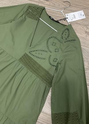 Сукня з вишивкою zara р. s/36/8.3 фото