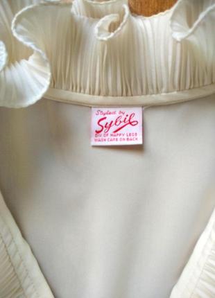 Изысканная женская блуза, цвет айвори, размер 54 - 564 фото