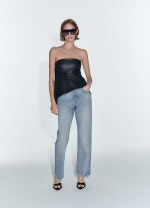 Модные широкие джинсы6 фото