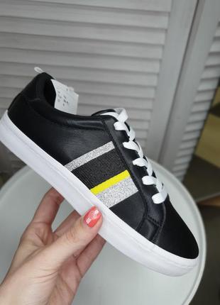 Кросівки чорні шкіра h&m