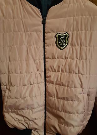 Куртка бомбер пудра 4