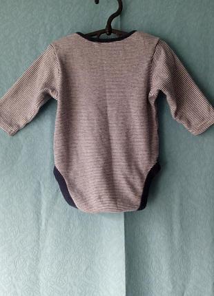Боди полосатое next baby 3-6m/63-68 3