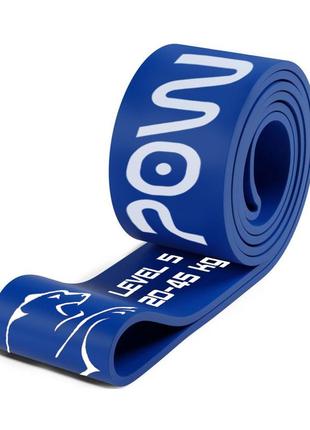 Эспандер-петля спортивный тренировочная резинка для фитнеса и кроссфита powerplay 4115 синяя 20-45kg ve-335 фото