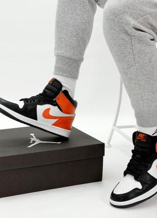 Nike air jordan 1 кроссовки8 фото