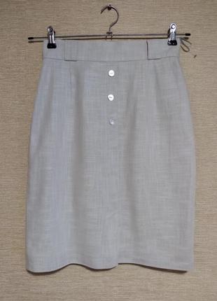 Летняя юбка юбка из смесовой ткани