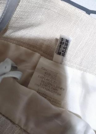 Летняя юбка юбка из смесовой ткани5 фото