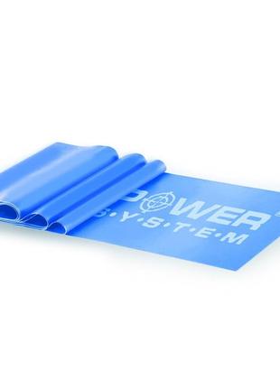 Лента-эспандер тренировочная для спорта и реабилитации ps-4121 flat stretch band level 1 blue (1-2,5 кг) ve-33