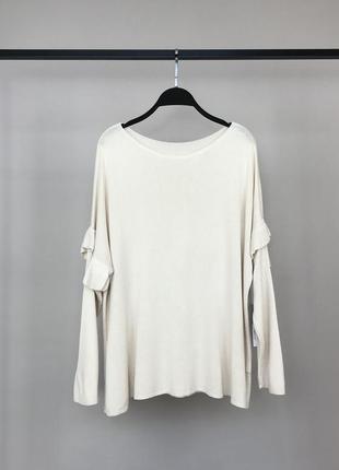 Кофта светр джемпер бежевого кольору, трикотаж італія1 фото