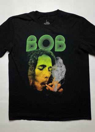 Футболка мерч bob marley big logo