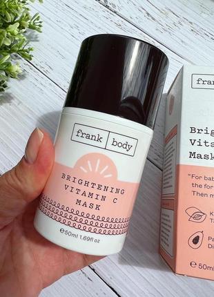 The  frank body brightening vitamin c mask  🍊🍊🍊 осветляющая маска с витамином с 👌🏻