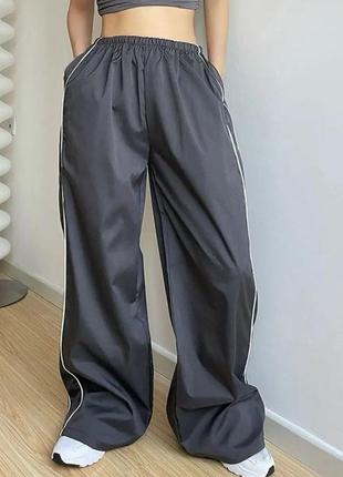 Крутые женские брюки карго оверсайз 6102 фото