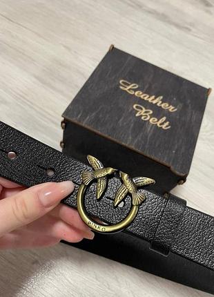 Кожаный ремень в стиле pinko