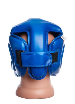 Боксерський шолом турнірний тренувальний спортивний для бокса powerplay синій xl ve-334 фото