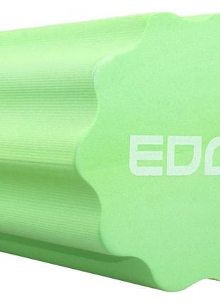 Ролик масажний спортивний тренувальний edge профільований yoga roller eva ro3-45 зелений (45*15см.) ve-334 фото