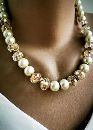 Гарні вінтажні намисто з перлів.4 фото