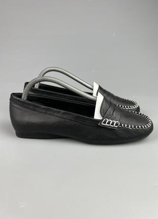 Фирменные кожаные мокасины балетки