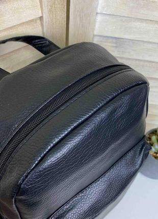 Черный женский городской мини рюкзак эко кожа, прогулочный маленький рюкзачок для девушек
4917 фото