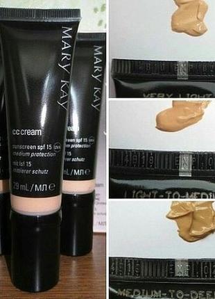 Cc крем з spf 15, тональний+захист спф від компанії mary kay, мері кей