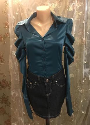 Сорочка смарагдова р. 38 туреччина