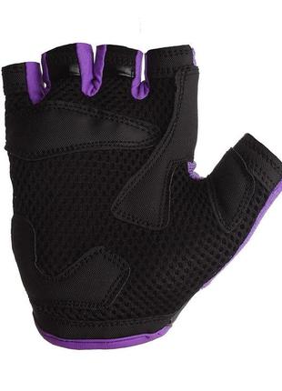 Велоперчатки женские спортивные велосипедные перчатки для катания на велосипеде 5281 d фиолетовые xs ku-222 фото
