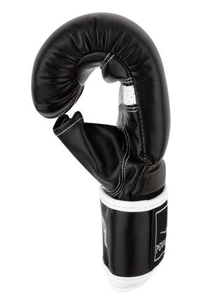 Перчатки снарядные спортивные тренировочные для отработки ударов powerplay 3025 черно-белые m ve-336 фото