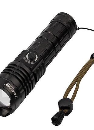 Фонарь ручной практичный компактный x-balog bl-726-p90 алюминиевый (диапазон до 1000 м) l-092a ve-33