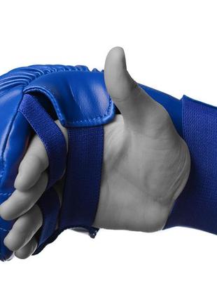 Перчатки для карате тренировочные спортивные перчатки для единоборств powerplay 3027 синие m ve-334 фото