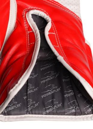 Боксерские перчатки спортивные тренировочные для бокса powerplay 3019 challenger красные 12 унций ve-335 фото