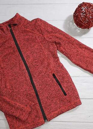 Спортивная кофта на флисе на девочку размер 134/140 8-10 лет