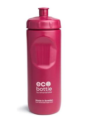 Пляшка спортивна для води пластикова для тренувань smartshake ecobottle squeeze 500ml deep rose ku-221 фото