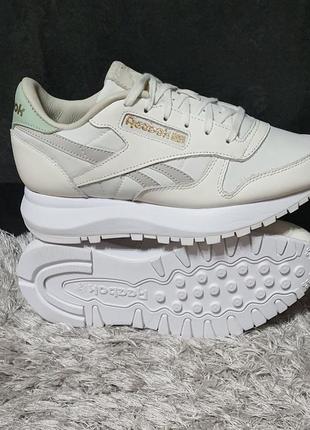 Оригинальн. кроссовки reebok classic leather sp shoes gz6425 нат.кожа р.6,5 ausa(24см).7 фото