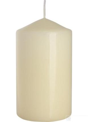 Свеча столовая цилиндрическая парафиновая пахучая bispol sw70/120-011 молочный ve-33