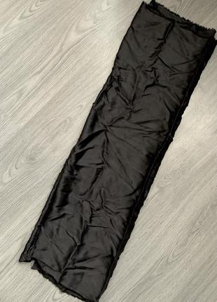 Відріз тканини підкладкова чорна отрез ткани 125х100 см
